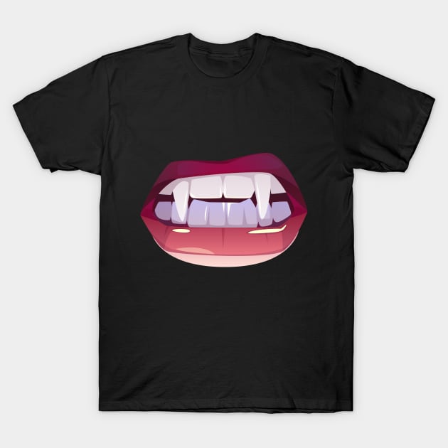 Halloween Fangs T-Shirt by The Gift Hub